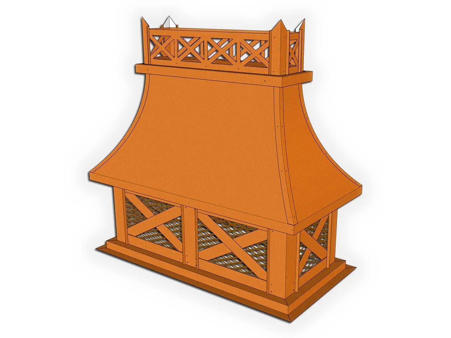 Crown Chimney Cap / Shroud | KM Sheet Metal